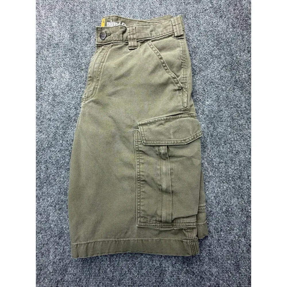 Carhartt Cargo Shorts Relaxed Fit Olive Workwear 33 - Picture 8 of 9